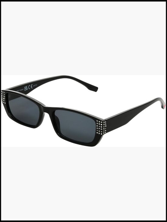 Rectangular Sunglasses with Dotted Detailing, 100% UVA/UVB Protection, Scratch main image 5